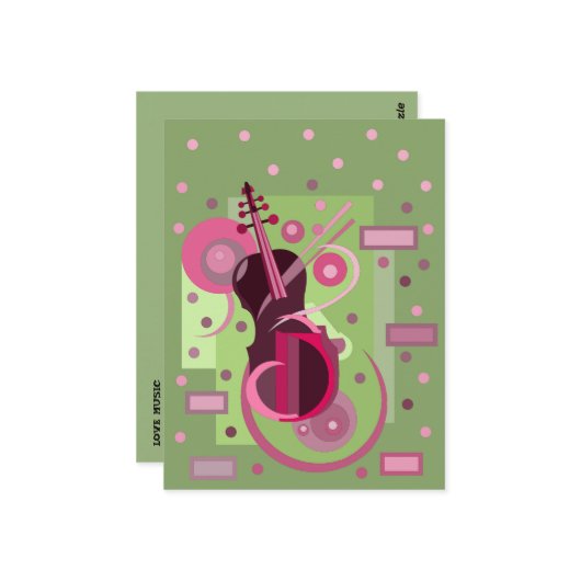 MUZIEKLIEFHEBBER GIFT BRIEFKAART (Voorkant / Achterkant in situ)