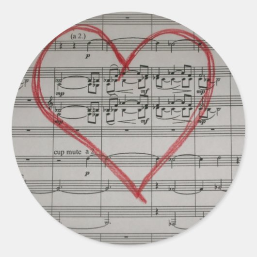 Muziekliefhebbers sticker (Voorkant)