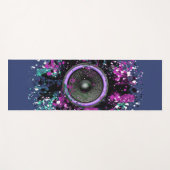 Muziekluidspreker en gesplatterde verf yogamat (Voorkant (horizontaal))