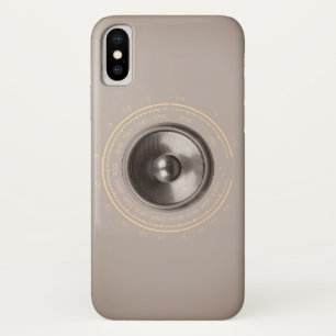 Muziekluidspreker en radiozender retro iPhone x hoesje