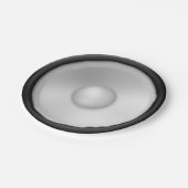 Muziekluidspreker Papieren Bordje (Gekanteld)