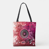 Muziekluidsprekers en verfsplatters draagtas (Achterkant)