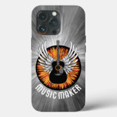Muziekmaker (gitaarspeler) Hoesje-Mate iPhone Case (Achterkant)