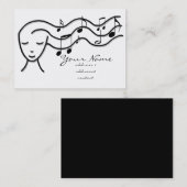 muziekmeisje visitekaartje (Voorkant / Achterkant)