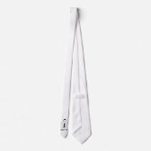 Muziekmeldingsrust met kop op stropdas (Achterkant)