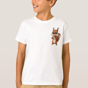 Muziekmuis Vioolspelende Eekhoorn Kinderen T-shirt