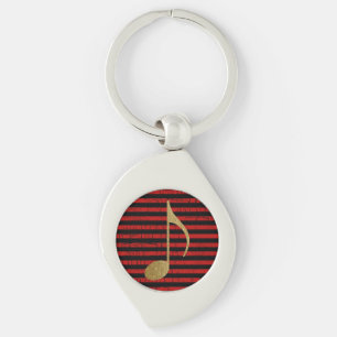 muzieknoot/band sleutelhanger