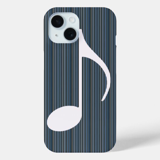 muzieknoot en dunne strepen Case-Mate iPhone case (Achterkant)