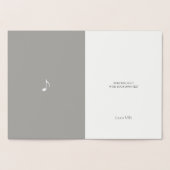 muzieknoot folie kaarten (Binnen)