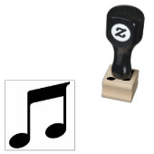 Muzieknoot Handstempel Rubberstempel (Gestempeld)