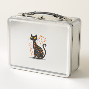 Muzieknoot Kat Halloween T-shirt Muzieknoot