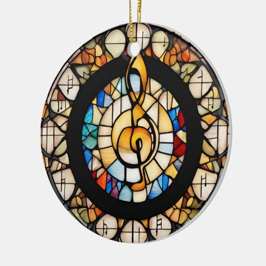 Muzieknoot Keramisch Ornament (Links)