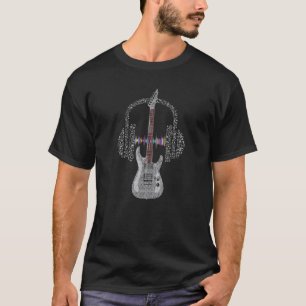 Muzieknoot Koptelefoon Muziek Geluid Beat Golf Ele T-shirt