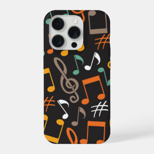 Muzieknoot patroon iPhone 15 pro hoesje