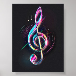 Muzieknoot Poster