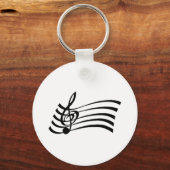 Muzieknoot Sleutelhanger (Voorkant)