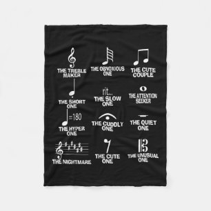 Muzieknoot Symbool Definitie Humor Grappig Christu Fleece Deken
