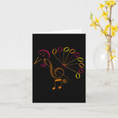 Muzieknoot Symbool Turkije Muziekleraar Dankdag Kaart (Gele Bloem)