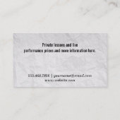 Muzieknoot Visitekaartje (Achterkant)