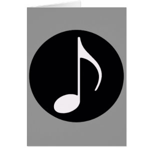 muzieknoot ~ zwart