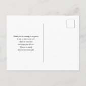 Muzieknootjes Patroon Bedankt Briefkaart (Achterkant)