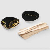 Muzieknota Luxe elegant ontwerp Handwaaier (Niet-gemonteerd)