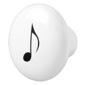 Muzieknotatie achtste notitie of quaver keramische knop (Rechts)