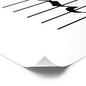 Muzieknotatie Rest Blank Foto Afdruk (Hoek)