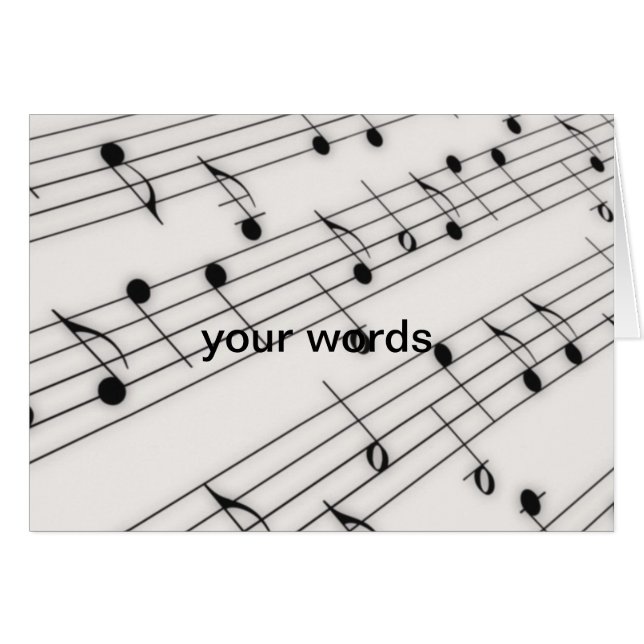 Muzieknoten (Voorkant Horizontaal)