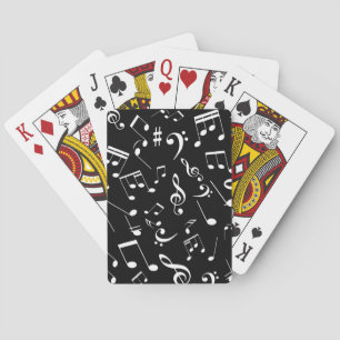 Muzieknoten 2 pokerkaarten