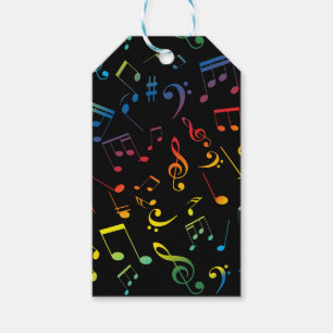 Muzieknoten 5 cadeaulabel
