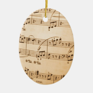 Muzieknoten Achtergrond Keramisch Ornament