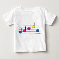 Muzieknoten Baby T-shirt