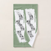 Muzieknoten Bad Handdoek (Handdoek)