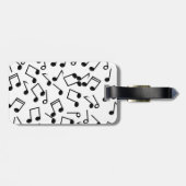 Muzieknoten Bagagelabel (Achterkant horizontaal)