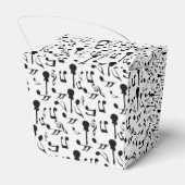 Muzieknoten - Bladmuziek Design Bedankdoosjes (Achterkant)
