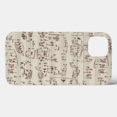 Muzieknoten Case-Mate iPhone Case (Achterkant (horizontaal))