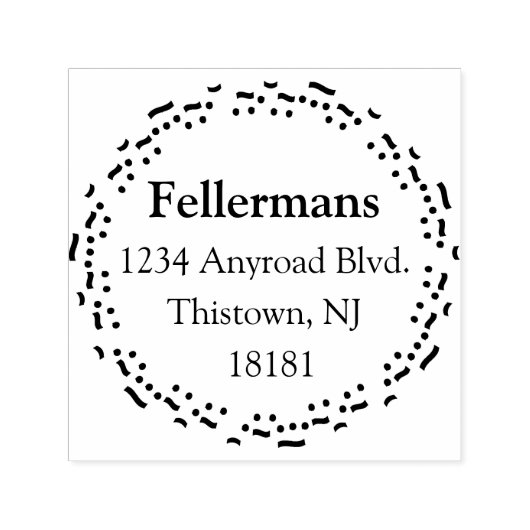 Muzieknoten Cirkel Zelfinktende Stempel (Design)