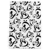 Muzieknoten Clef Hearts Medium Cadeauzakje (Achterkant)