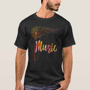 Muzieknoten Dandelion Flower for Men Women T-shirt