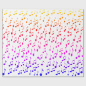 Muzieknoten, de beats! cadeaupapier (Vlak)