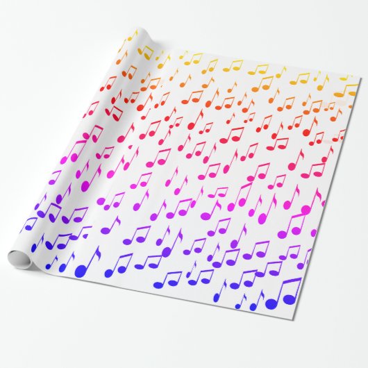 Muzieknoten, de beats! cadeaupapier (Uitgerold)