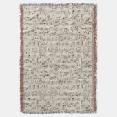 Muzieknoten Deken (Voorkant Verticaal)