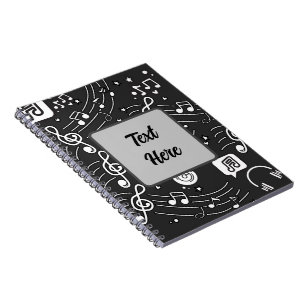 Muzieknoten Doodle Spiral Notitieboek - Perfect vo