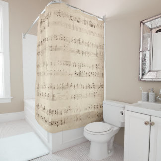 Muzieknoten Elegant Musical Shower Curtain Douchegordijn