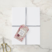 Muzieknoten en Bloemen Retro Party Dank u Cadeaulabel (Met Touw)