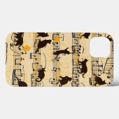 Muzieknoten en kittens Case-Mate iPhone case (Achterkant (horizontaal))