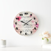Muzieknoten en Rozen ontwerp Grote Klok (Huis)