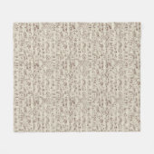 Muzieknoten Fleece Deken (Voorkant (Horizontaal))