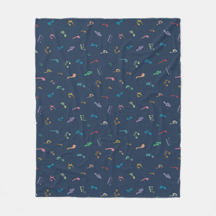Muzieknoten Fleece Deken